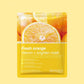 BIOAQUA Fresh Orange Vitamin C Brighten Face Sheet Mask- FlyingCart.pk
