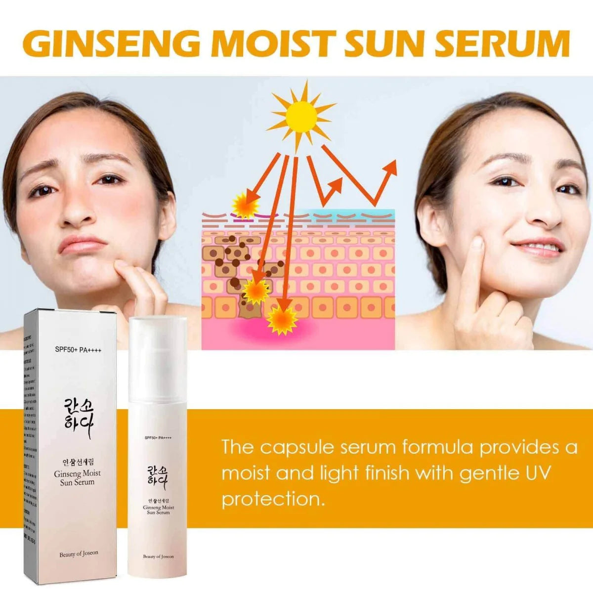 Beauty of Joseon Ginseng Moist Sun Serum (SPF 50+ PA++++)/50ml - FlyingCart.pk