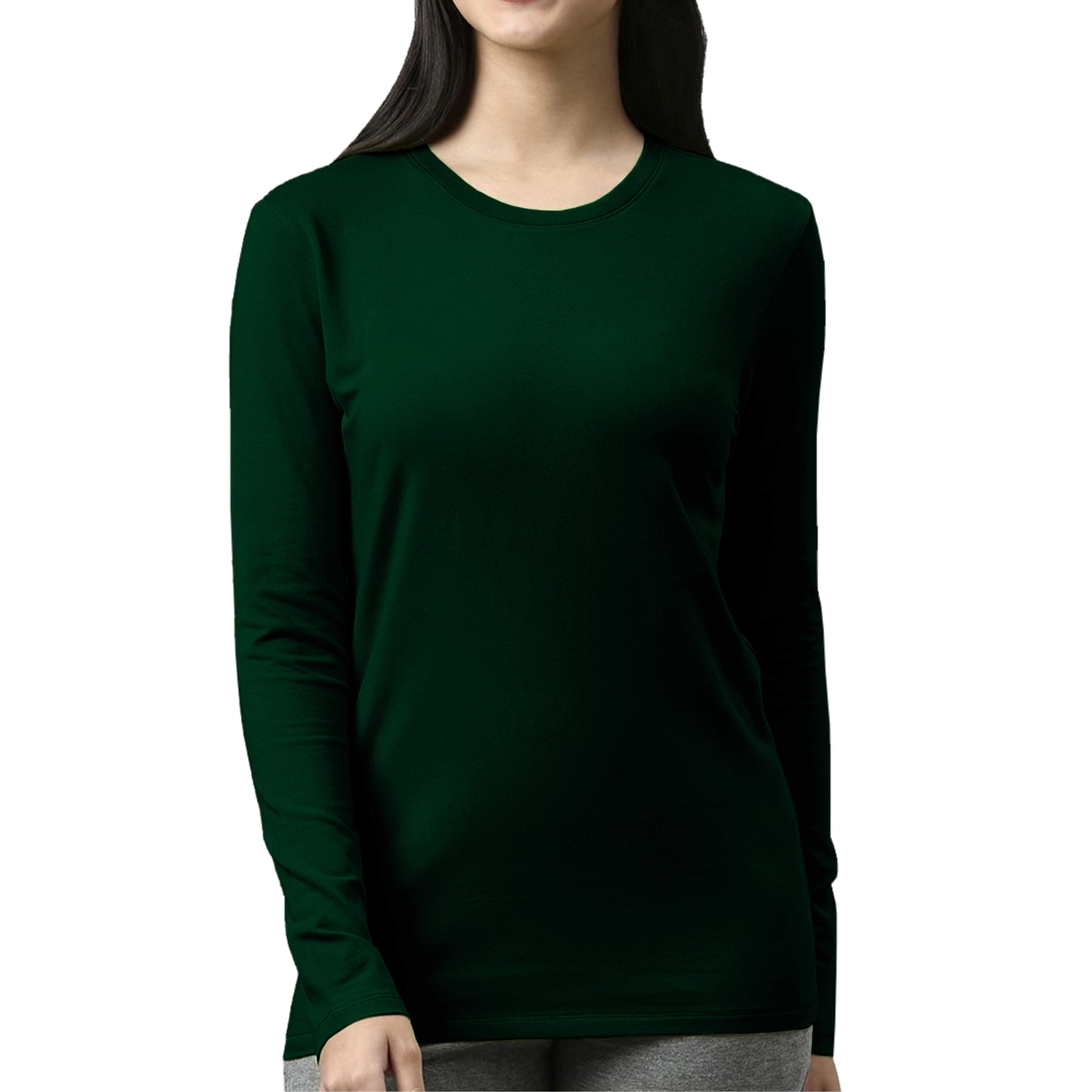 Bottle Green Full Sleeves For Women - FlyingCart.pk