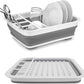 Basin Basket Dish Rack Kitchen Folding Silicone Dish Washing Drainer