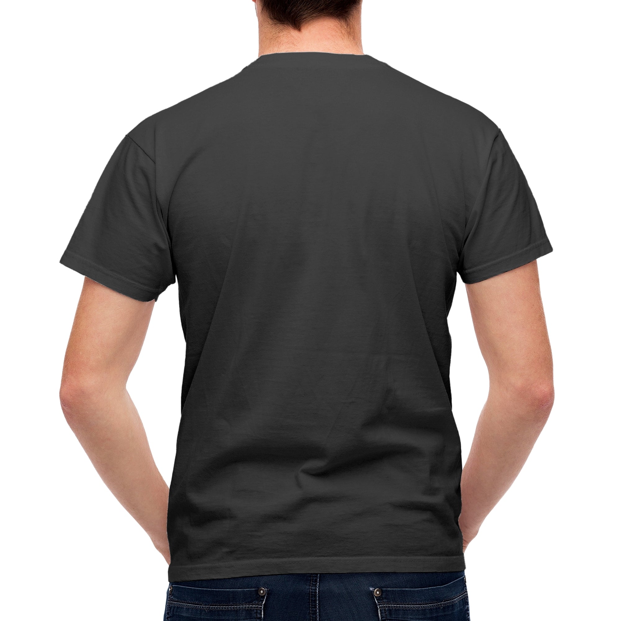 Half Sleeves  Charcoal Grey T-shirt For Men
