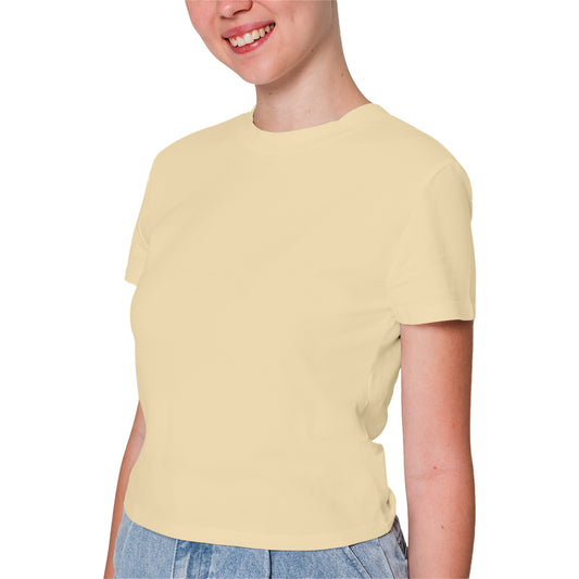Cream T-Shirt For Women - FlyingCart.pk