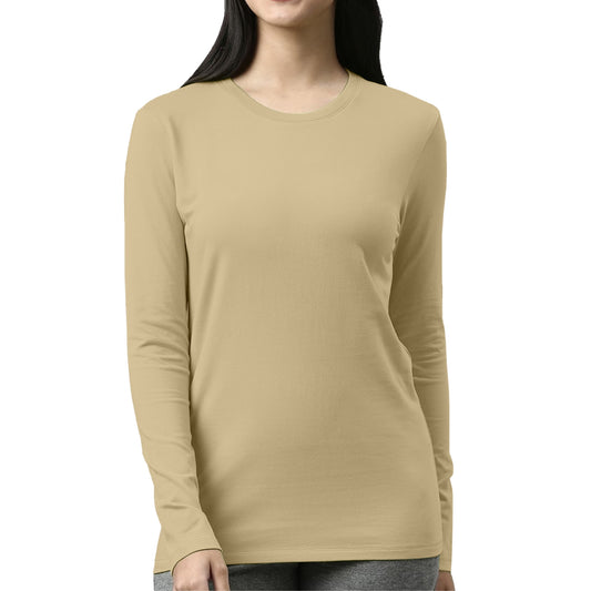 Cream Full Sleeves For Women - FlyingCart.pk