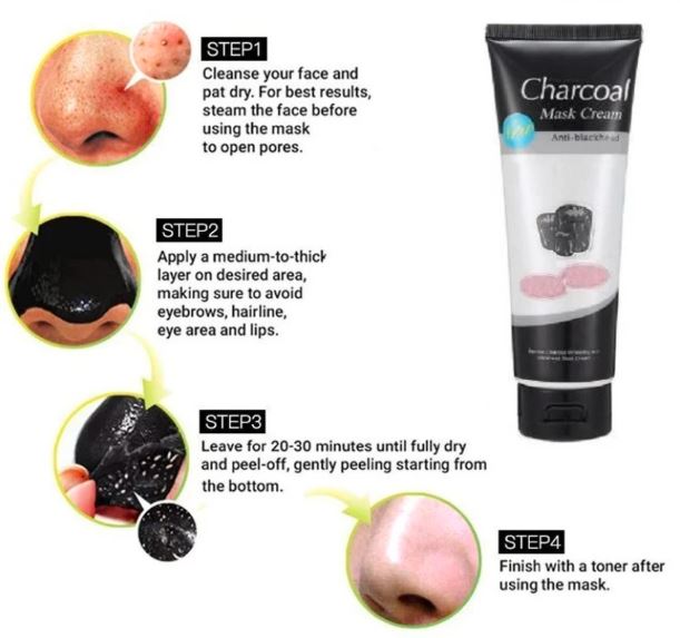 Charcoal Mask Cream Anti-Blackhead - 130g