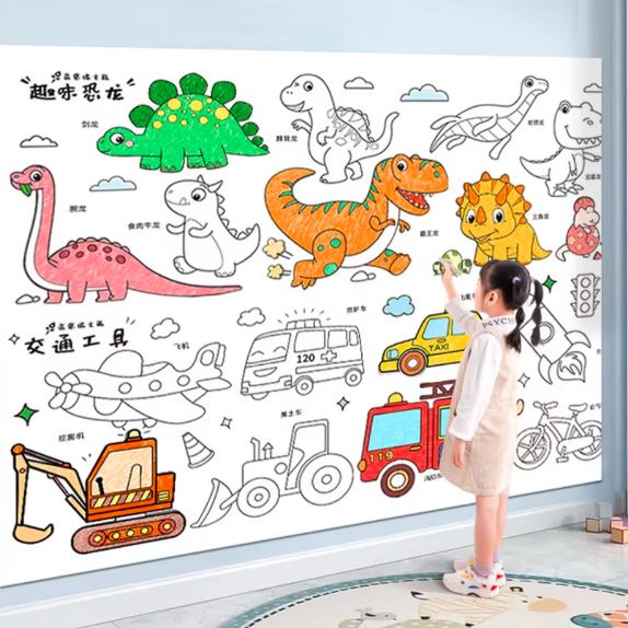 Children's Drawing Roll Color Filling Paper Graffiti