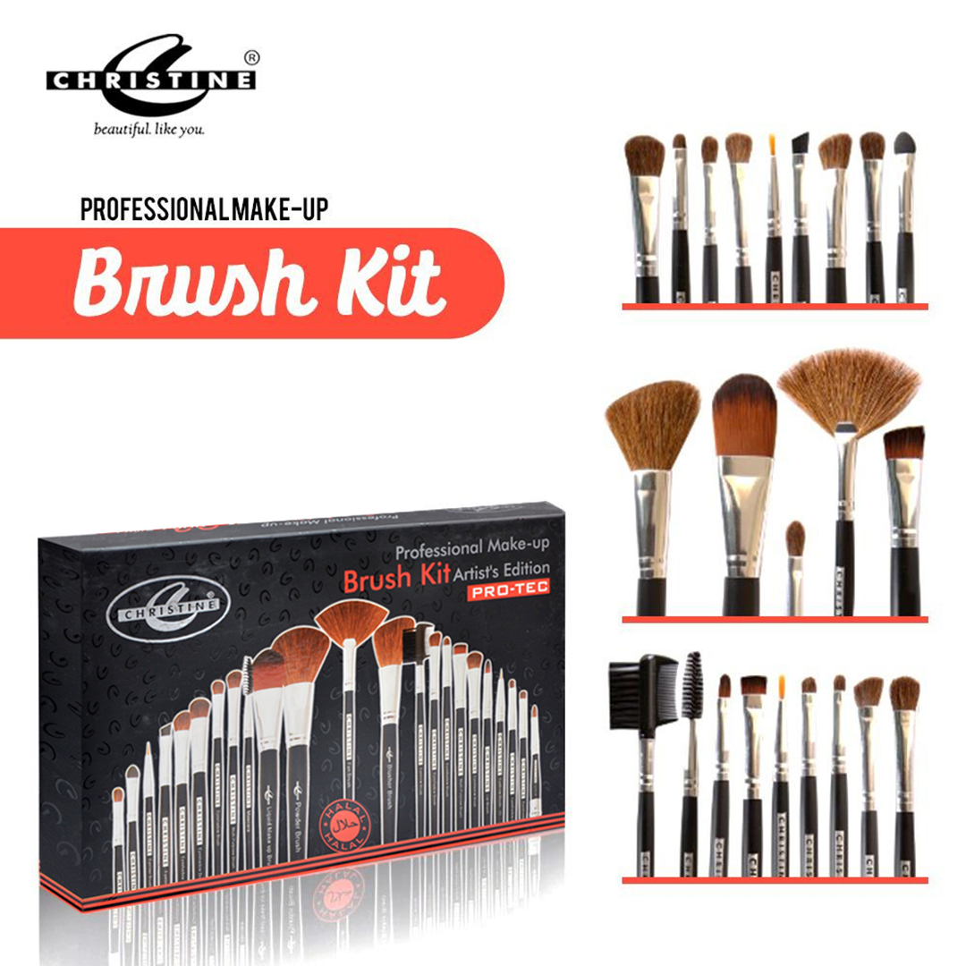 Christine Large Brush Kit Set – 23 Pieces - FlyingCart.pk