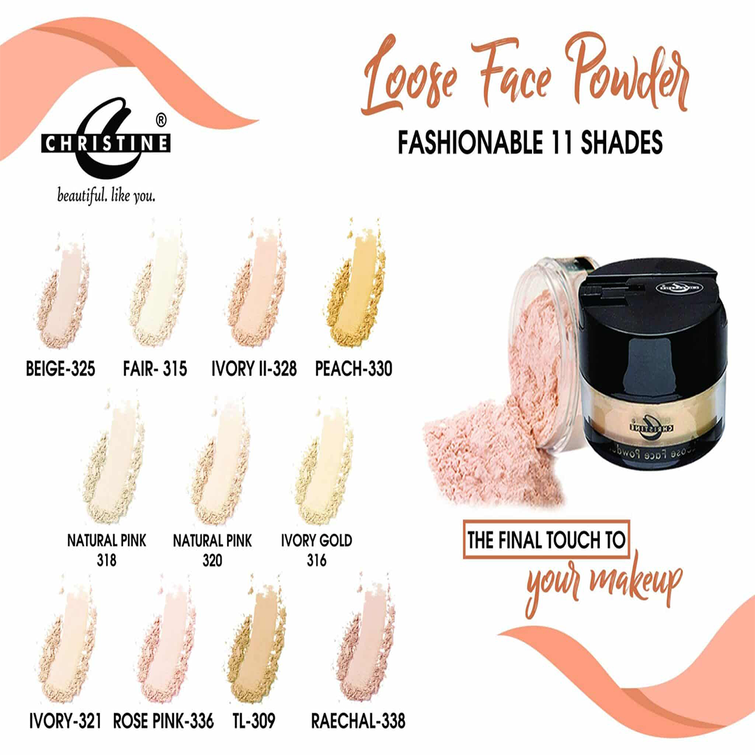 Christine Loose Face Powder – Shade 328 Ivory