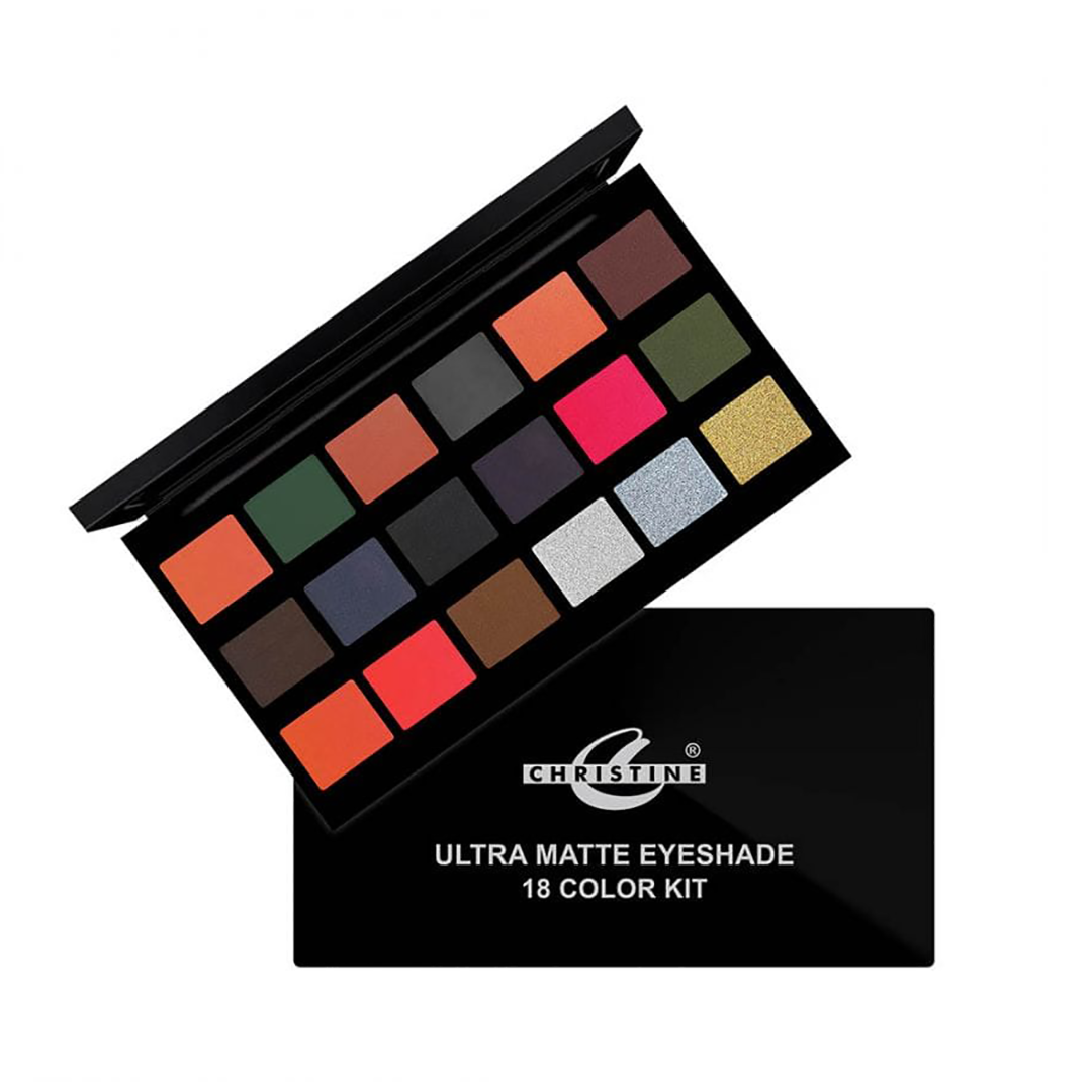 Christine Ultra Matte Eyeshadow 18 Color Kit Shade - FlyingCart.pk