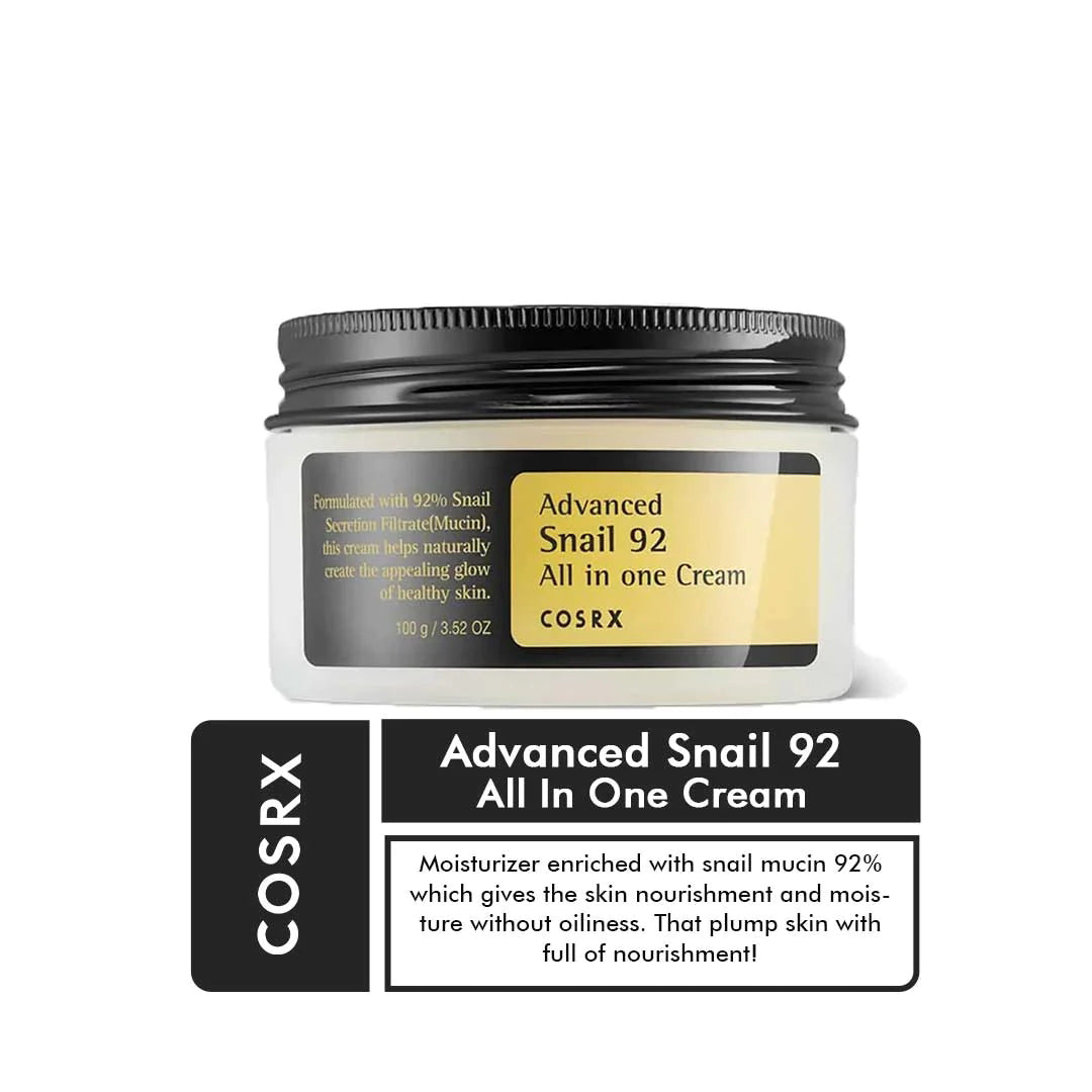 Cosrx - Advanced Snail 92 All In One Cream/100ml - FlyingCart.pk