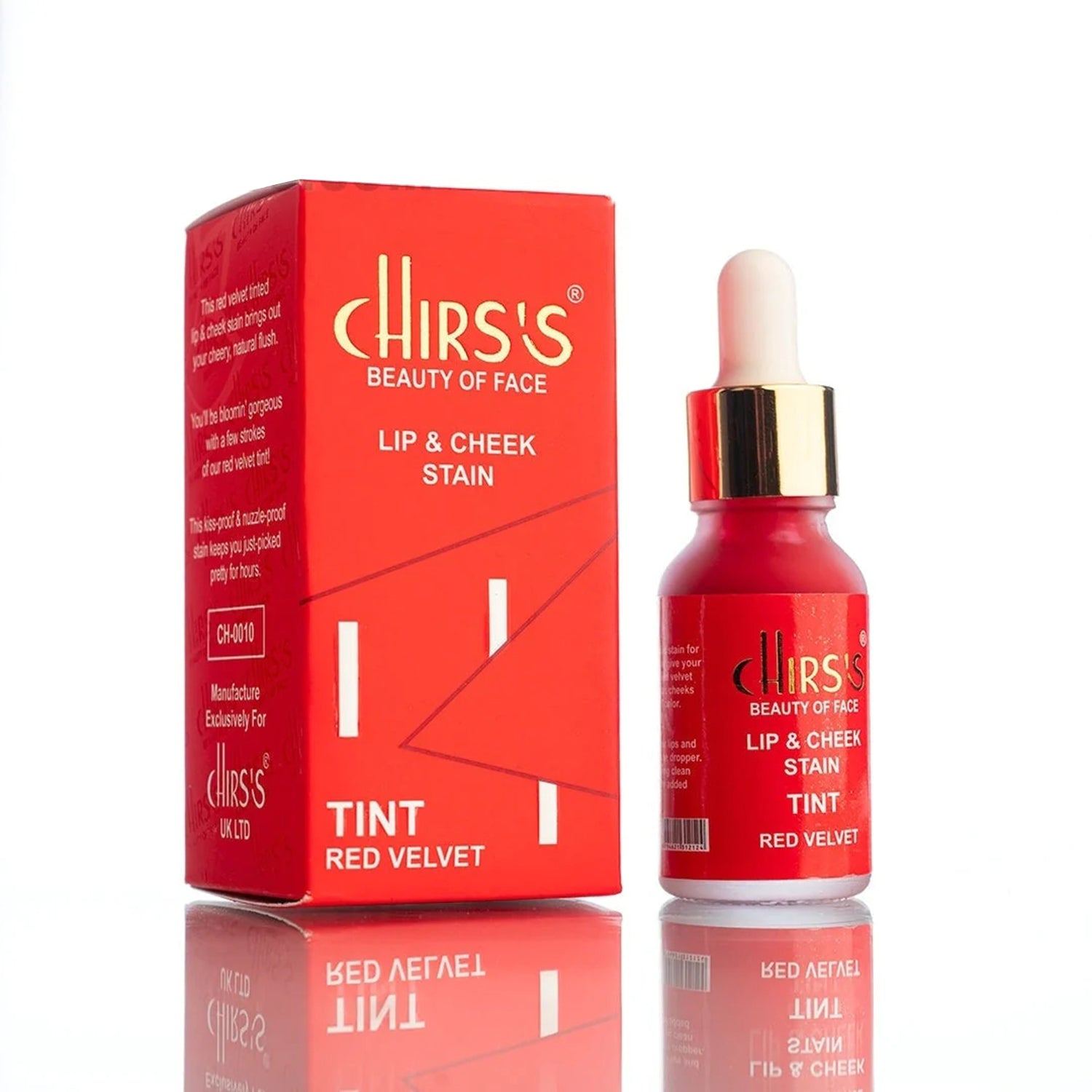 Chirs's Lips & Cheek Stain Tint - Red Velvet - FlyingCart.pk