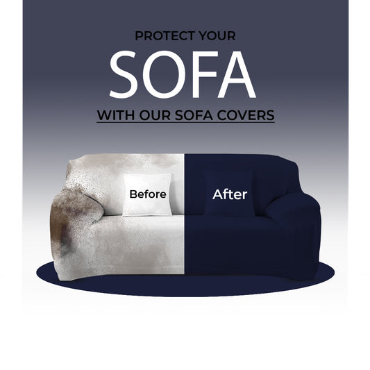 Dark Blue Sofa Cover