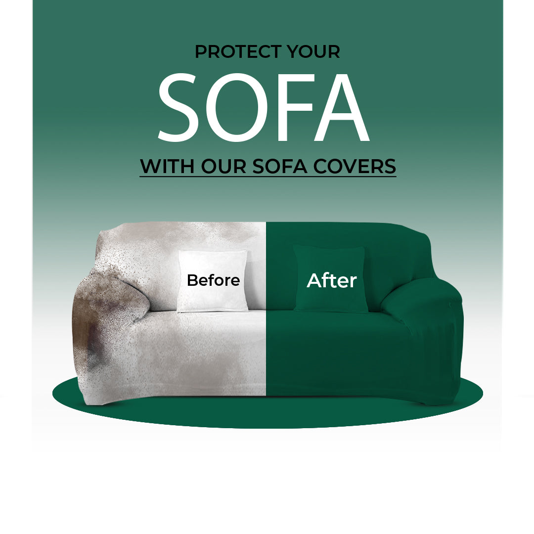 Dark Green Sofa Cover