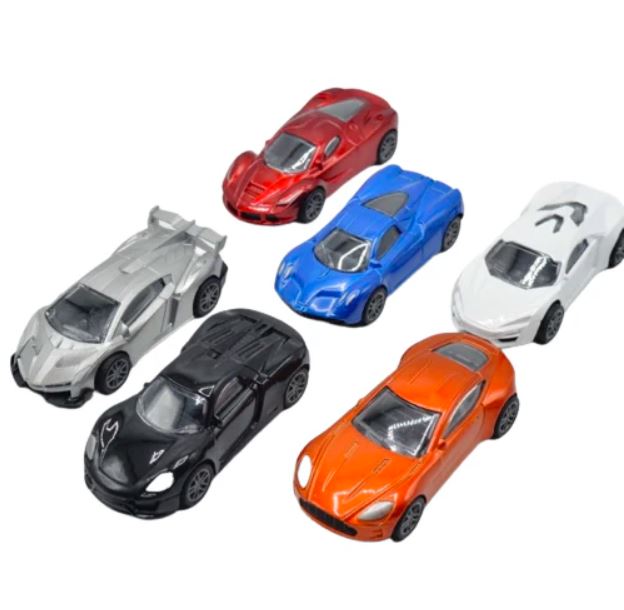 Diecast Metal Body Car Pack Of 6