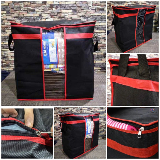 Extra Large Capacity Black Storage Bag (75gsm)