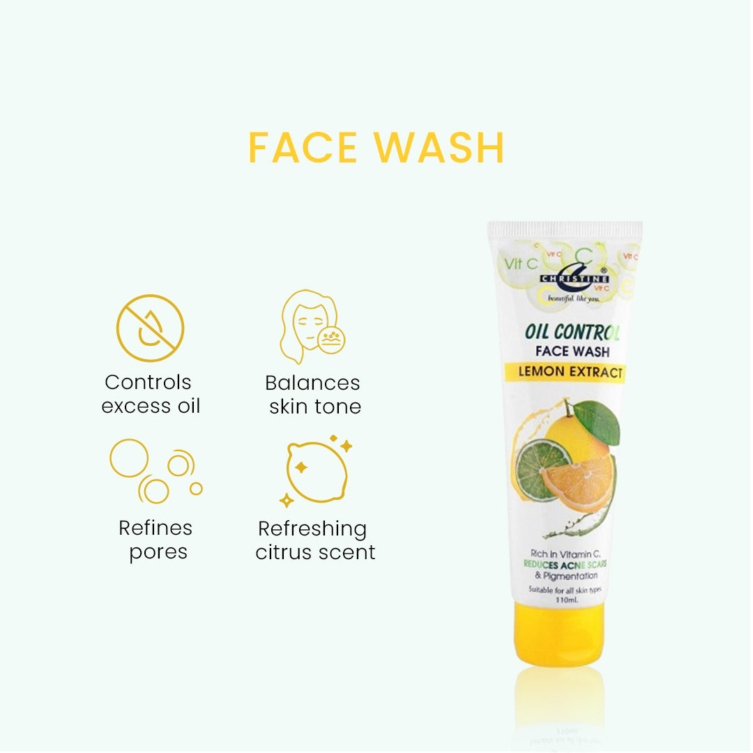 Christine Lemon Face Wash 110ml - FlyingCart.pk