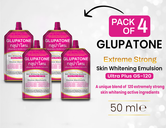 GLUPATONE Extreme Strong Whitening Emulsion 50 ml pack of 4 - FlyingCart.pk
