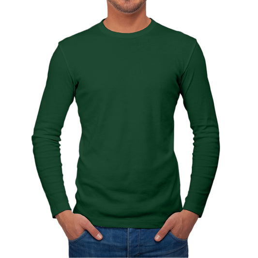 Full Sleeves Green T-Shirt For Men - FlyingCart.pk