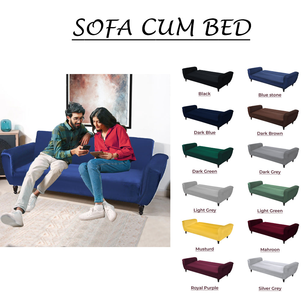 Grey Sofa Cum Bed Cover