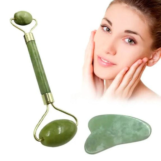 Gua Sha Jade Stone 2 in 1-FlyingCart.pk