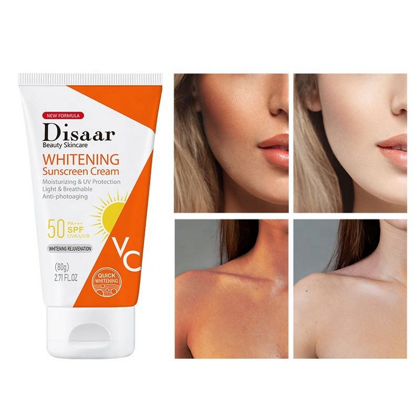 Disaar Whitening Sunscreen Cream SPF 50 - FlyingCart.pk