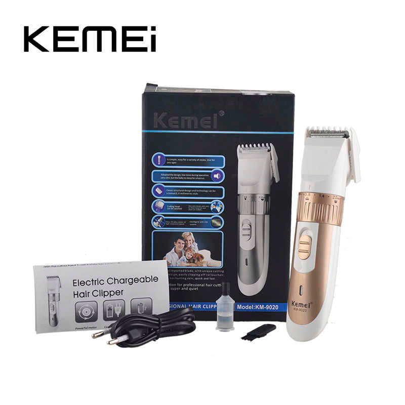 Rechargeable Electric Hair Trimmer And Clipper- Kemei KM-9020 - FlyingCart.pk