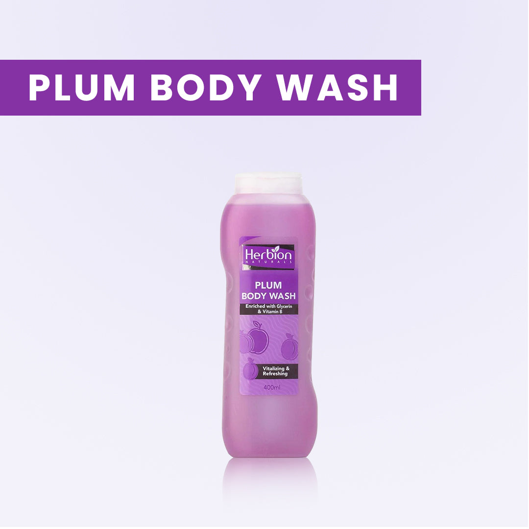 Herbion Plum Body Wash 400ml - FlyingCart.pk