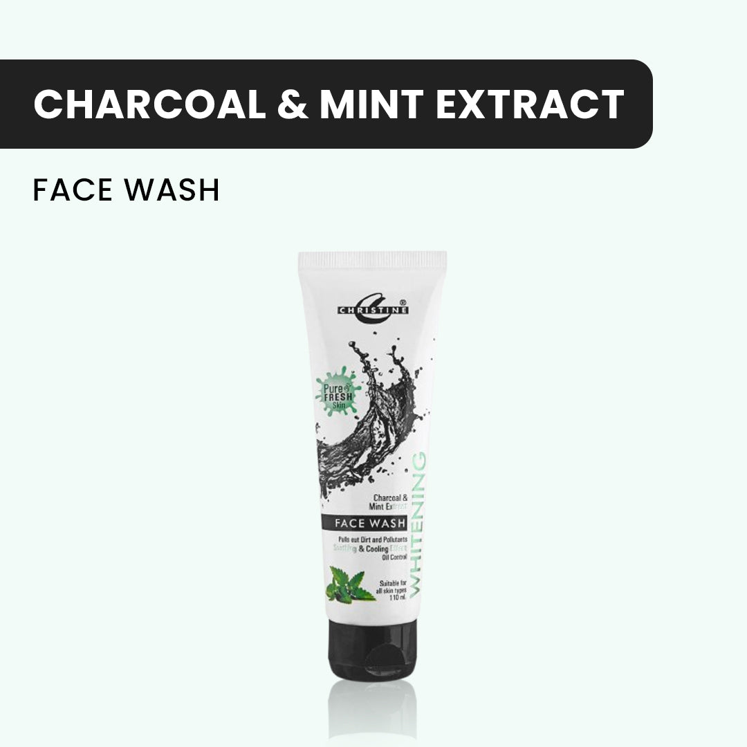 Christine Charcoal & Mint Face Wash 110ml - FlyingCart.pk