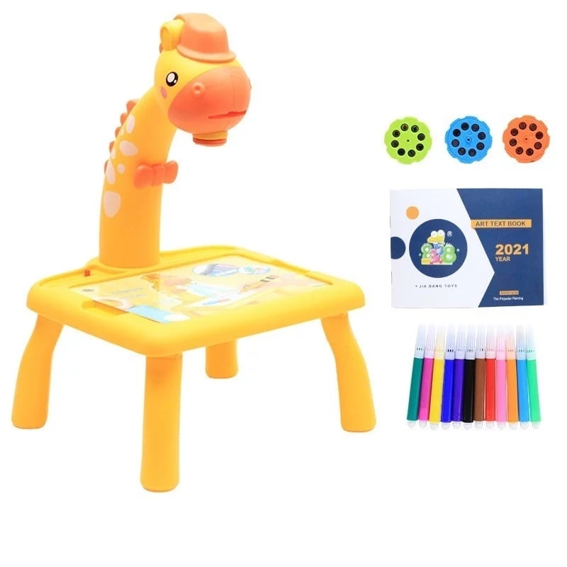 Kids LED Projector Drawing Table Toy-art Board Painting Set