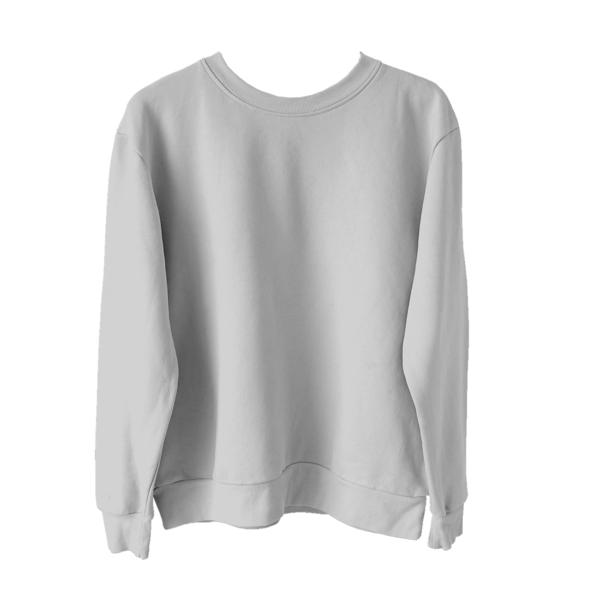 Crew Neck Light Grey - FlyingCart.pk