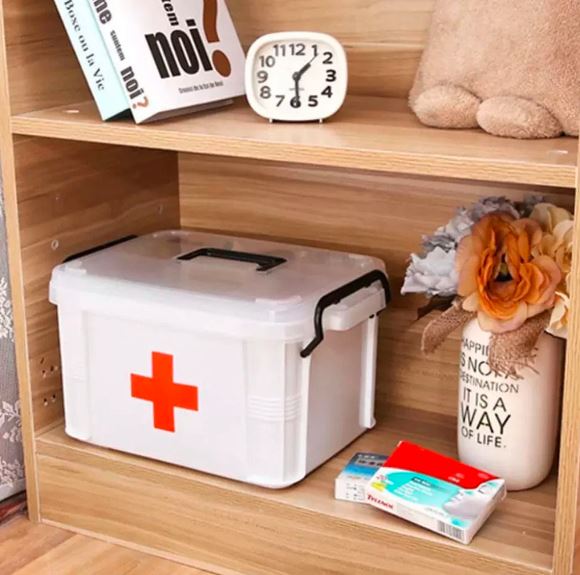 Large Family Medicine Box Plastic Multi-Layer First Aid Box