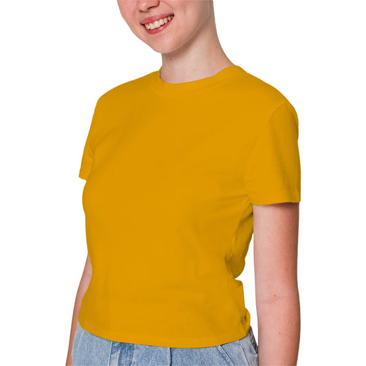 Mustard T-Shirt For Women - FlyingCart.pk