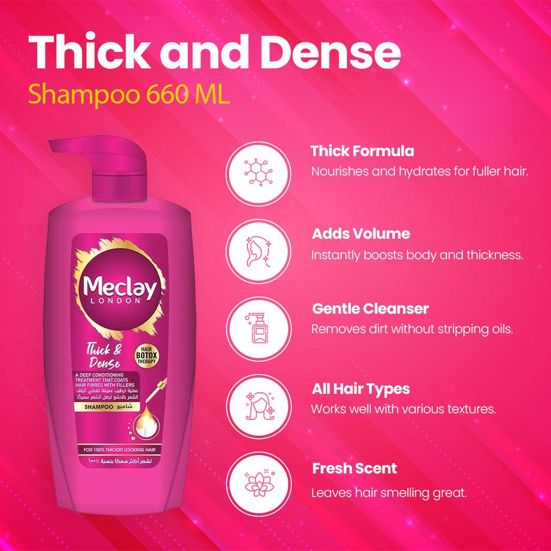 Meclay London Thick & Dense Shampoo - FlyingCart.pk