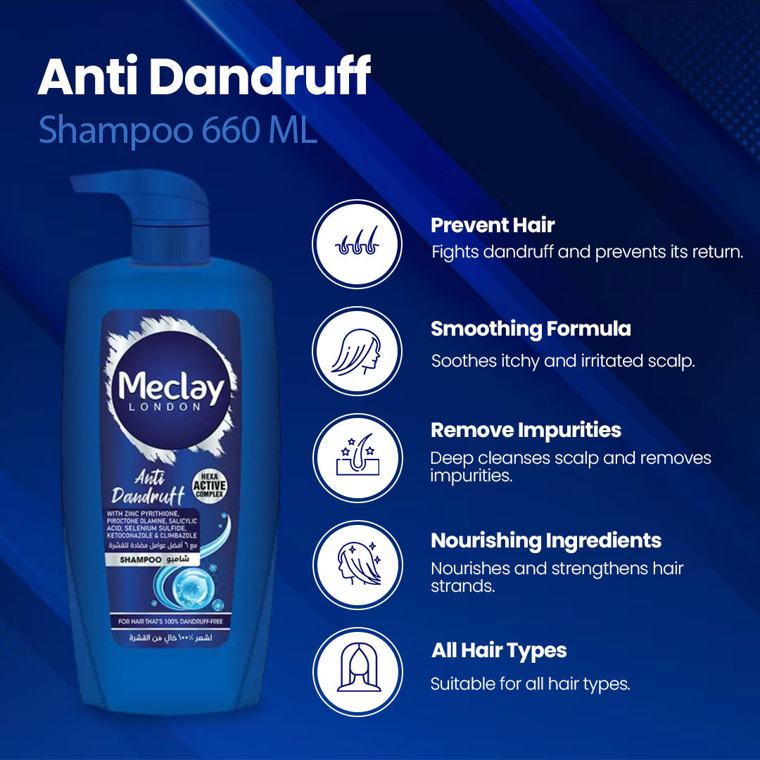Meclay London Anti Dandruff Shampoo- Flyingcart.pk