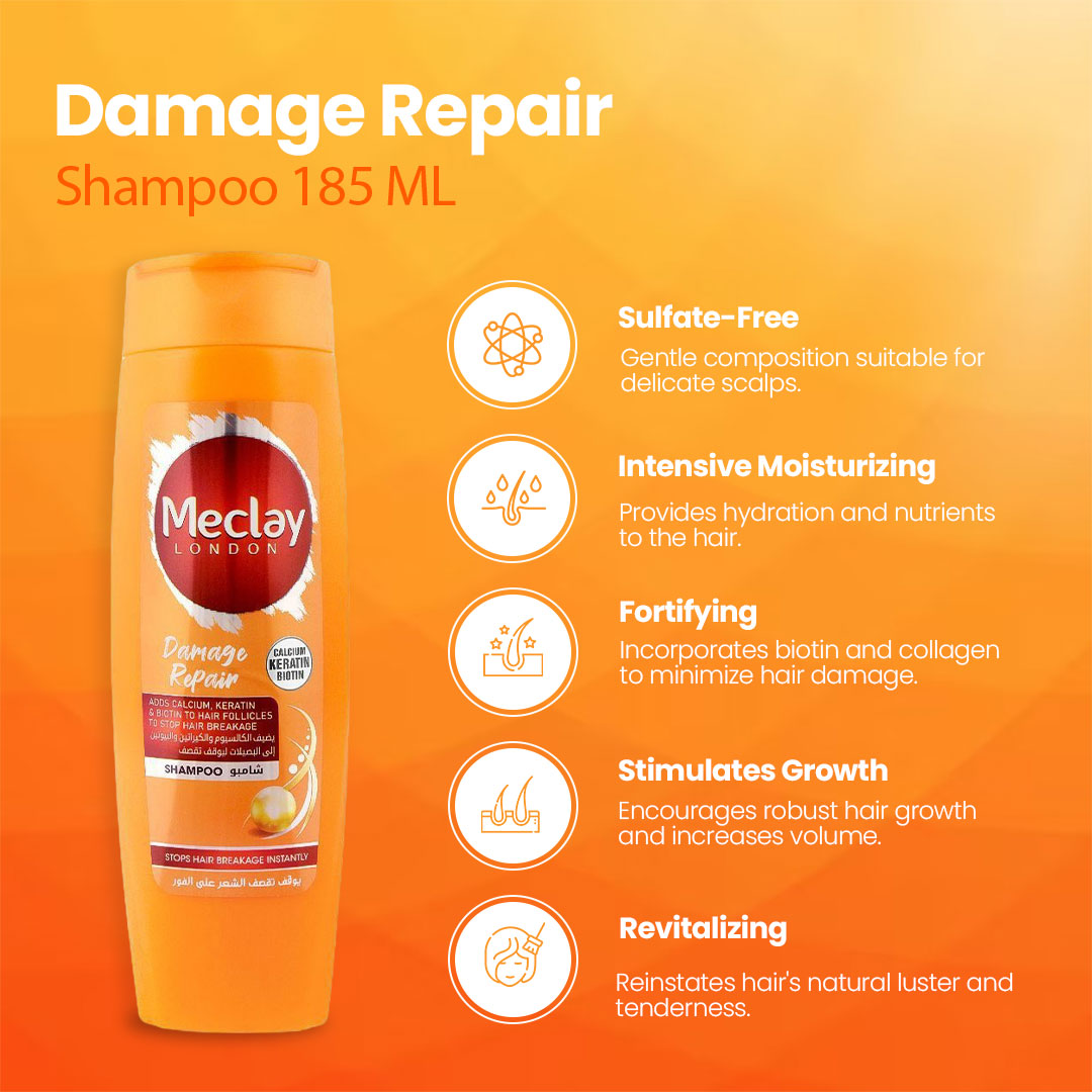 Meclay London Damage Repair Shampoo- Flyingcart.pk