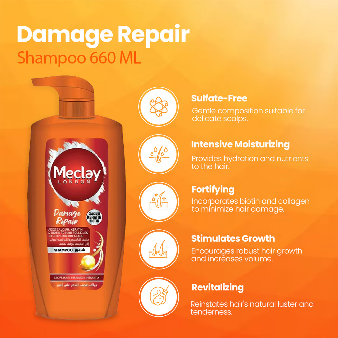 Meclay London Damage Repair Shampoo- Flyingcart.pk