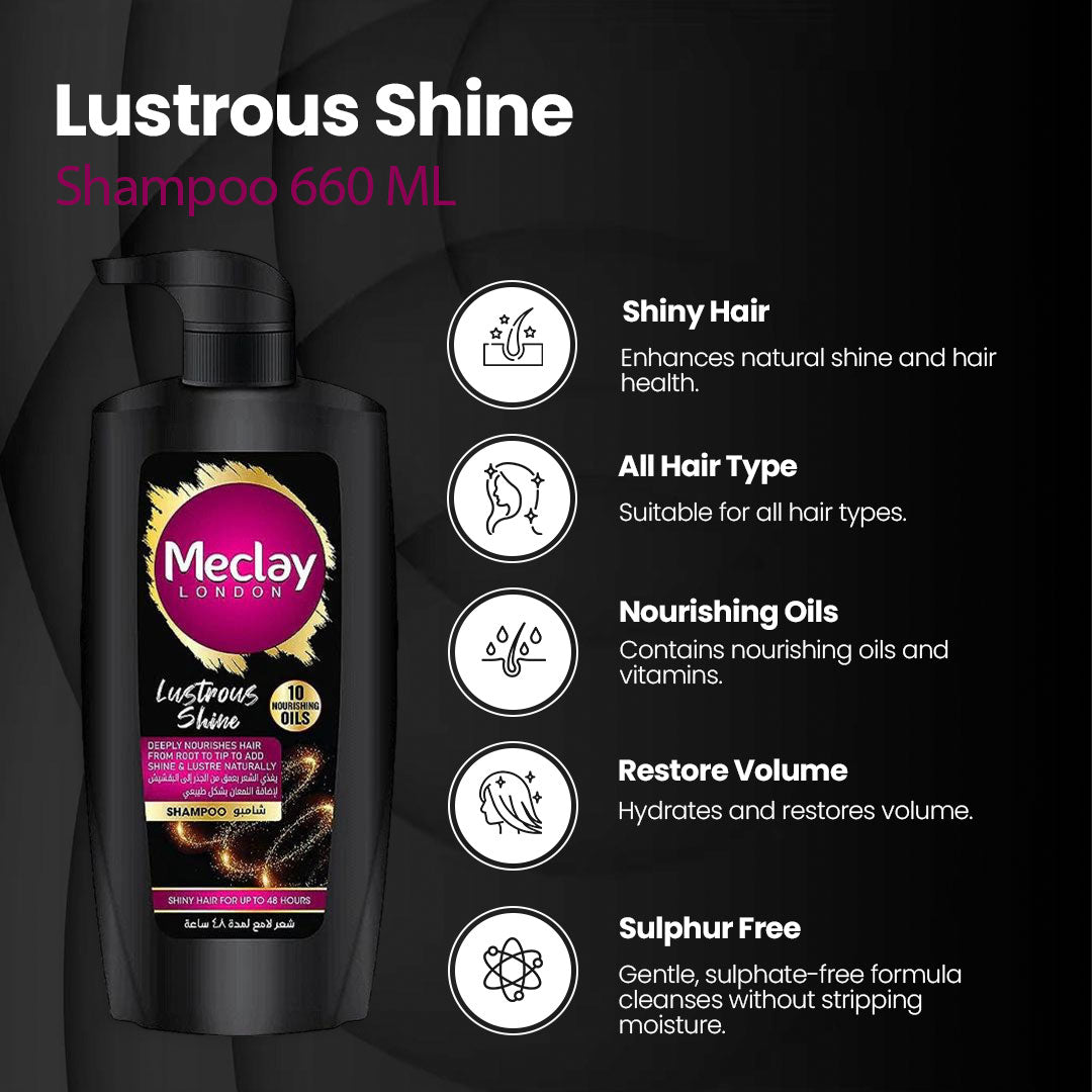 Meclay London Lustrous Shine Shampoo - FlyingCart.pk