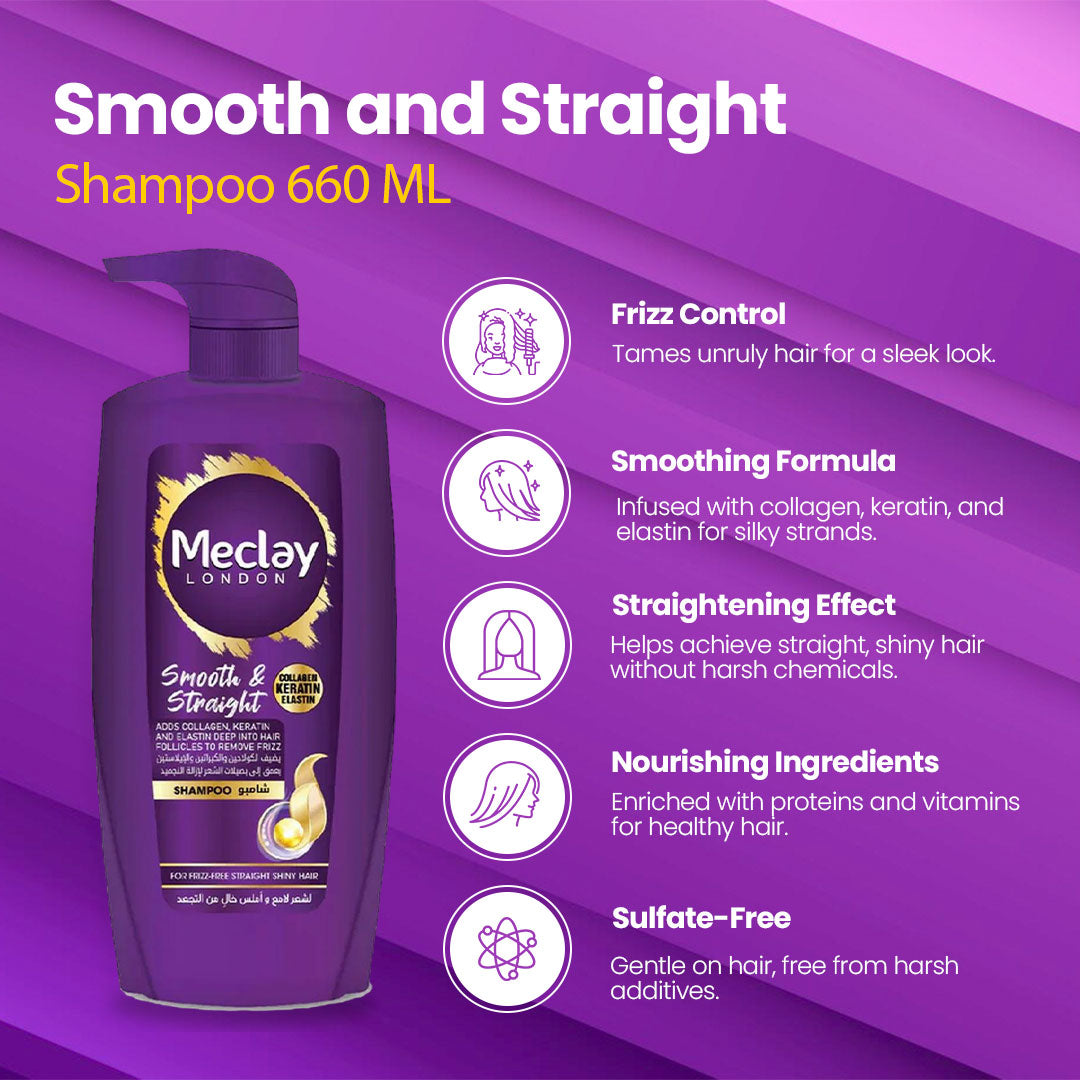 Meclay London Smooth & Straight Shampoo - FlyingCart.pk