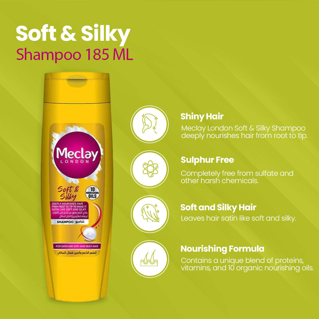 Meclay London Soft & Silky Shampoo - Flyingcart.pk