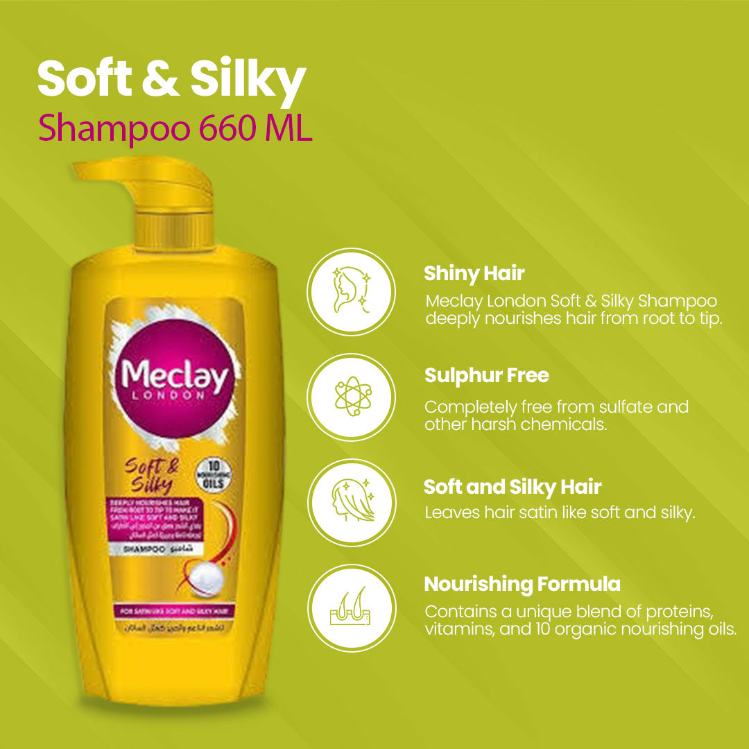 Meclay London Soft & Silky Shampoo - Flyingcart.pk