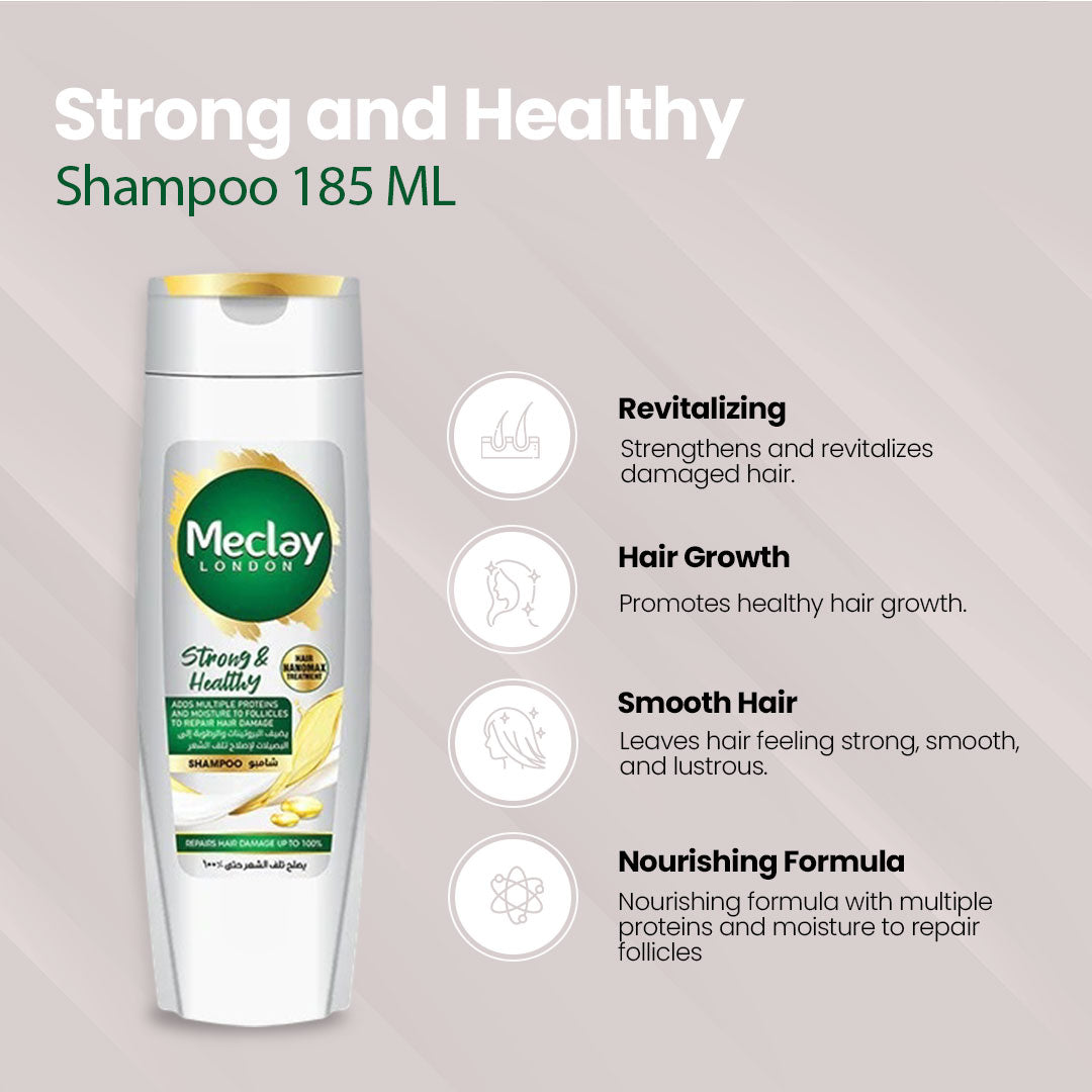 Meclay London Strong & Healthy Shampoo - Flyingcart.pk