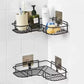 Metal Bathroom Corner Rack Storage Shelves -1 PC Black