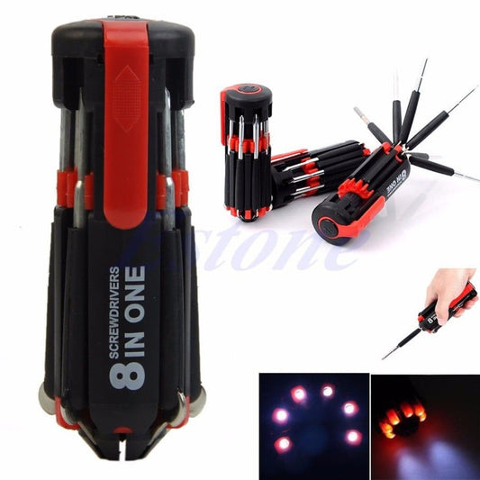 Multi Screwdriver Torch 8 In 1 - QC-178