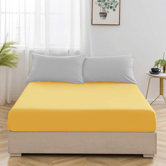 Mustard Fitted Sheet - FlyingCart.pk