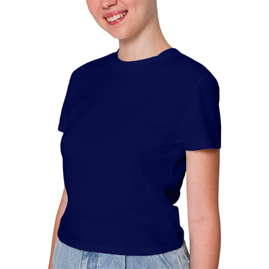 Navy Blue T-Shirt For Women - FlyingCart.pk