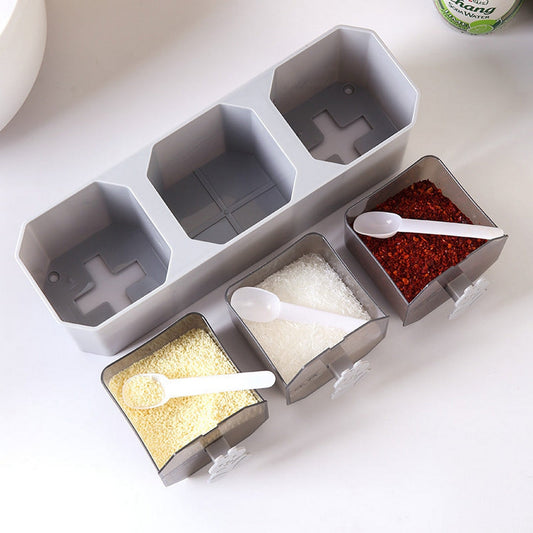 Spice Rack Set With Wall Mount & Seasoning Jars - FlyingCart.pk