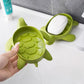 Cute Turtle Shape Soap Dish Holder Soap Storage Draining Tray - FlyingCart.pk