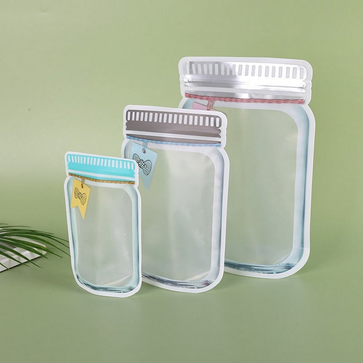 Mason Jars Portable Waterproof Sealing Pouch Ziplock (Pack Of 3) - FlyingCart.pk