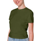 Olive Green T-Shirt For Women - FlyingCart.pk