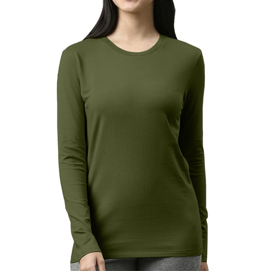 Olive Green Full Sleeves For Women - FlyingCart.pk