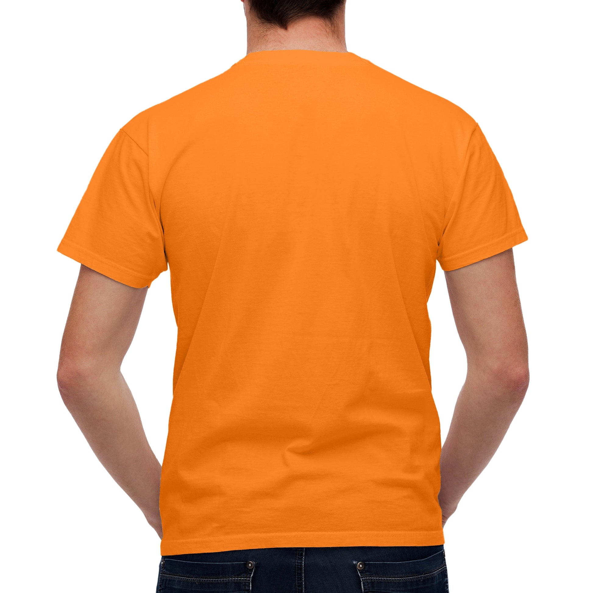Half Sleeves  Orange T-shirt For Men - FlyingCart.pk